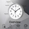 Clockswise Black Analog Clock – Silent, Non-Ticking for Wall, Office Desk, Table and Shelf, Battery-Operated Perfect for Home Office, Farmhouse Kitchen Decor, Bathroom, School and Bedroom Decor